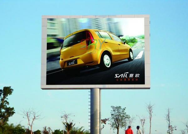 10000dots / sqm LED Video Billboards Easy Maintain LED Outdoor Advertising Board