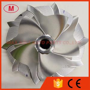 China S400 63.55/101.40mm 5+5 blades Point Milling, Performance Design, Dodecagon Nut Turbo billet compressor wheel wholesale