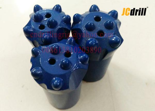 Quality Tungsten Carbide Tapered Button Drill Bit For Rock / Mining 7/11/12 Degree for sale