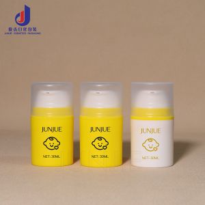 Customized Cute Cosmetics Container 30ml 50ml Airless Pump Lotion Refillable