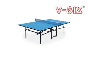 Blue Top Foldable Table Tennis Table Indoor Standard Size With 16mm Table Thickness