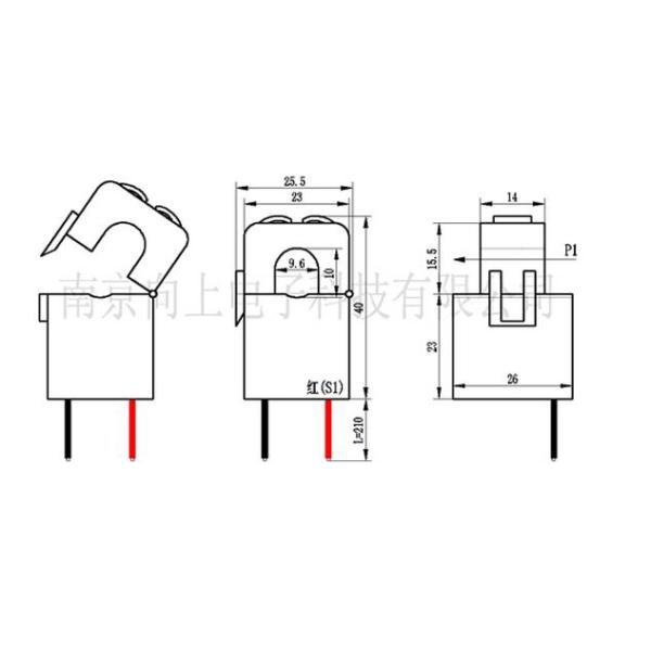 Open type current transformer opct10al 50a/20ma measurement of low frequency and high frequency current signal
