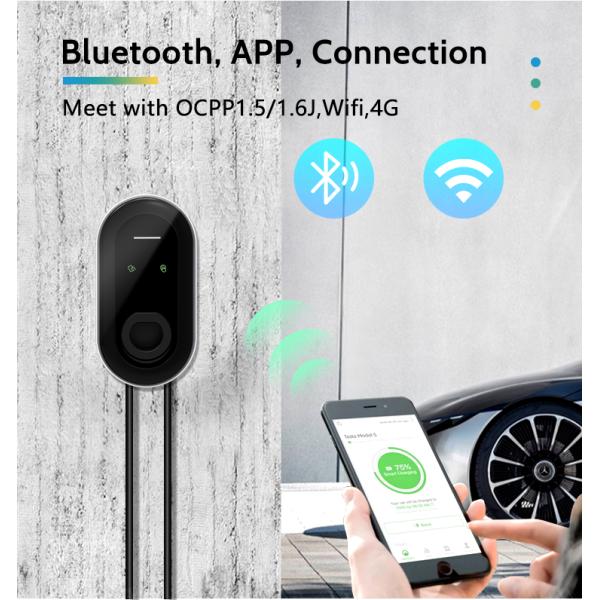 GBT GB/T EV Wallbox RFID 22 11 7 KW AC Charger for VW Tiguan Grid Frequency 50Hz±10Hz