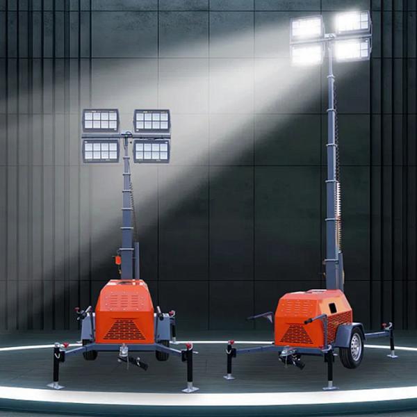 Portable Lighting Towers Rated Speed 1500/1800 rpm Diesel Light Tower Industrial Light Tower