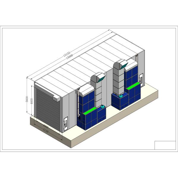 Reliable Performance Industrial Grade Spray Booth for Heavy-Duty Applications