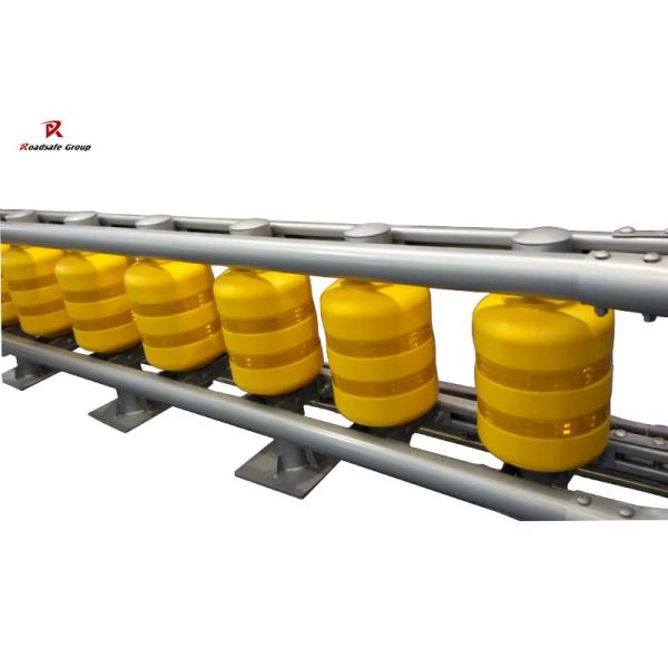 Wholesale Safety Rolling Guardrail Yellow EVA Roller Barrier Highway Traffic Safety Guardrail Roadway Crash Barrier