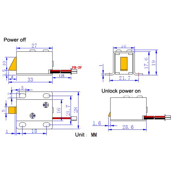 Smallest solenoid lock magnetic cabinet locks for any kind of locker , lower power