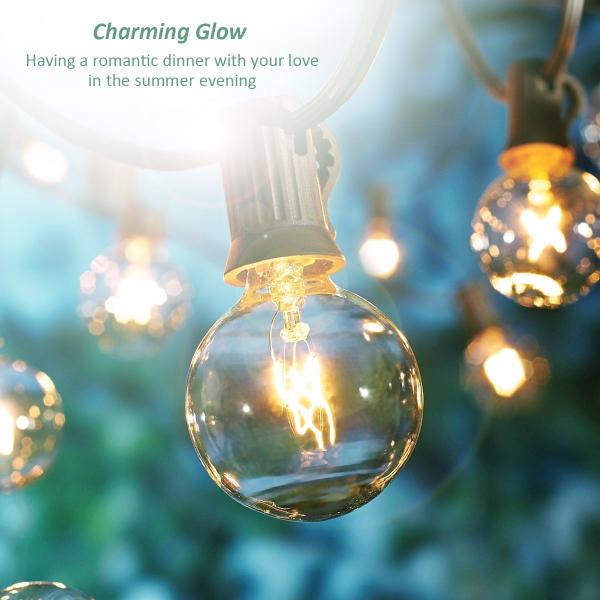 Waterproof E27 LED Bulb String Light 2W Holder 12V 24V 110V