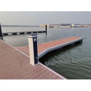 Marine Durable Aluminum Floating Dock Waterproof WPC Decking Finger Dock