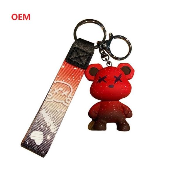 Quality 3d Character Keychain Custom Keychain With Metal Key Ring for sale