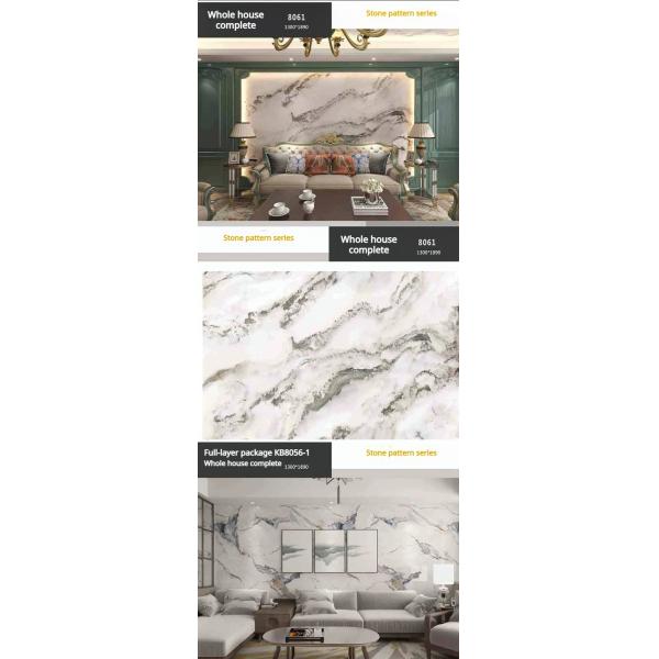 UV PVC Marble Board Interior Decorative Plastic Sheets Wall Covering Panel 3d Printing Pvc Marble Uv Sheet
