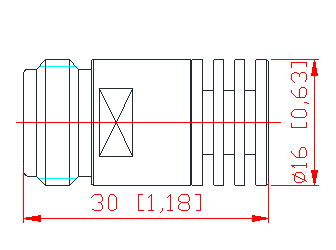 Copper 2 Watts DC-3.8/4 GHz 50 Ohm Load Termination