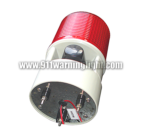 TBD-S125D LED beacon with 10W siren speaker, 4 flash pattern warning beacon