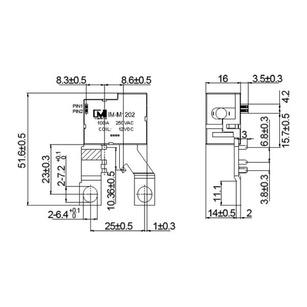 UC3 Industrial Control Relay , 100A Power Latching Relay For Meter Instrument
