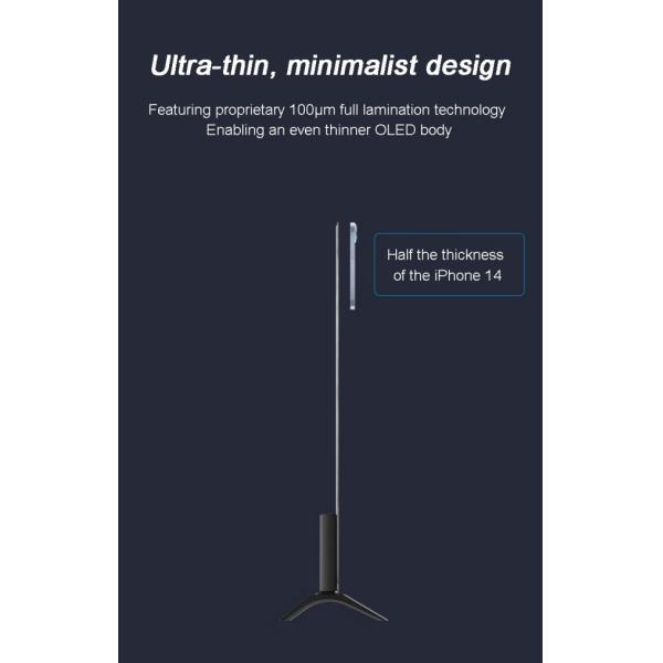 Transparent Digital Signage OLED Screen HD display Touch Ultra Thin Transparent OLED Display with 8 Array Mic