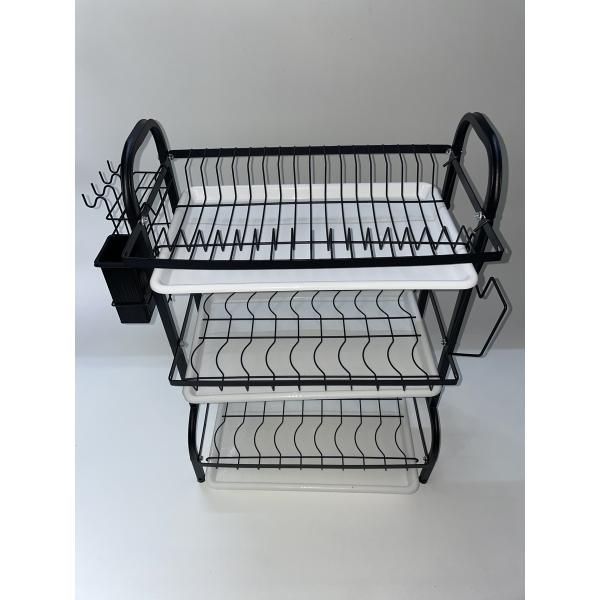 Rectangular Kitchen Product in Vibrant Color for Room Space 43CM 3 Layers black ,gold,green