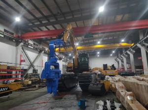 China 1800cm 3300rpm Hydraulic Pile Hammer Fast Converting Stable Running wholesale