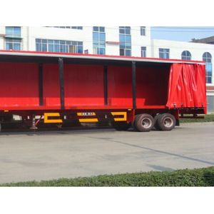 China PVC Tarpaulin Side Curtain , Weather Resistant Tarpaulin Trailer Covers wholesale