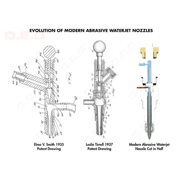 Abrasive WaterJet Nozzles Cutter Ø7 Inner Diameter 0.76 For Cutting Steel Plate