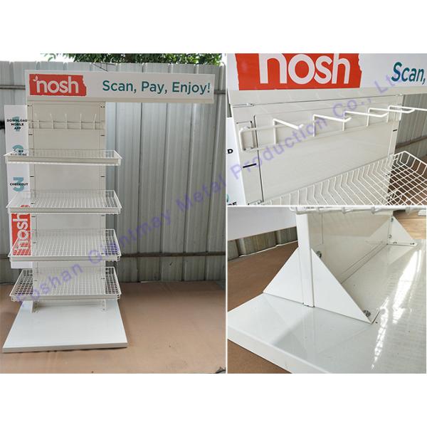Snack Metal Shelf for Retail Shop Chips Display Stand Basket