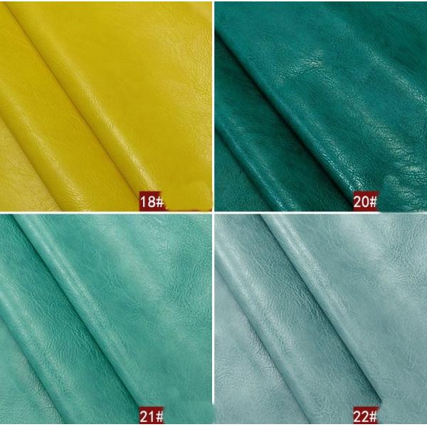 Crazy horse artificial pu leather fabric handmade diy sofa soft bag fabric car waterproof seat simulation cowhide