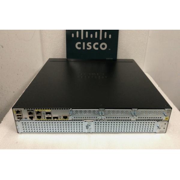 ISR4351-V/K9 200Mbps-400Mbps system throughput 3 WAN/LAN ports 3 SFP ports multi-Core CPU 2 service module slots