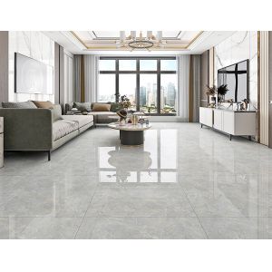 China 800x800mm Antibacterial Polished Porcelain Floor Tile Grey Gold wholesale