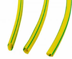 China Yellow Green Polyolefin Material Heat Shrinkable Tube For Cable Identification on sale