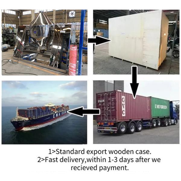 OEM / ODM Custom Flour Spices Double Cone Blender Sugar Mixer For Dry Ingredients