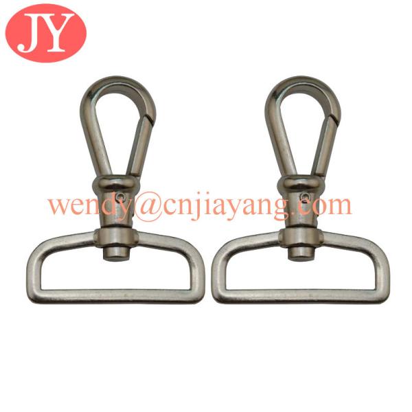 jiayang zinc alloy one inch matte black color snap hook for handbags