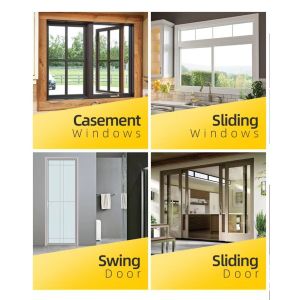 Horizontal Opening Pattern Broken Bridge Aluminum Window Waterproof Fireproof