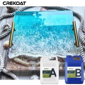 China Glossy Transparent Deep Pour Epoxy Resin For Paintings Sculptures Tabletops wholesale