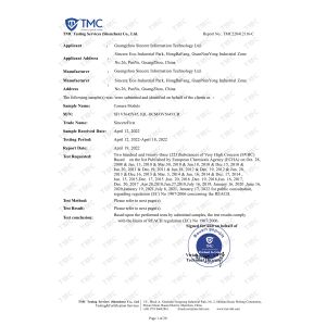 Guangzhou Sincere Information Technology Ltd. Certifications