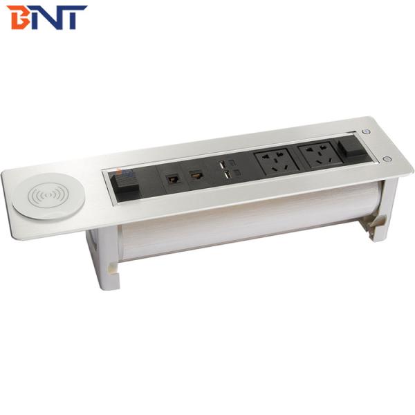 Double Universal Power / USB Charger 2mm Surface Thickness Electric Rotating