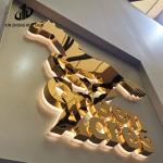 Customized Acrylic Paint Backlit LED Letters Halo Illuminated Signs