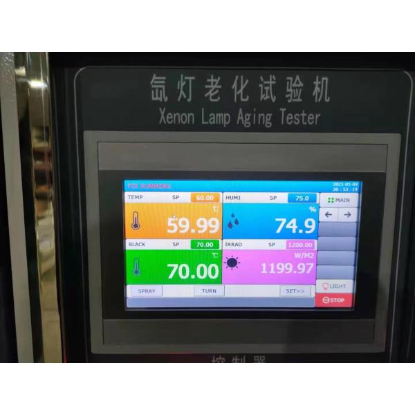 Xenon Arc Lamp Light Fastness Test Chamber , Xenon Aging Test Machine