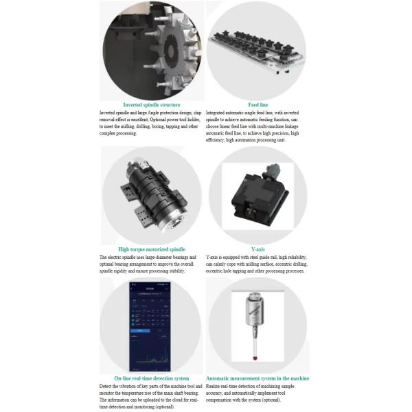 SMTCL Inverted Vertical Lathe IVT45 Spindle Gripping Automatic Loading And Unloading Vertical CNC Lathe