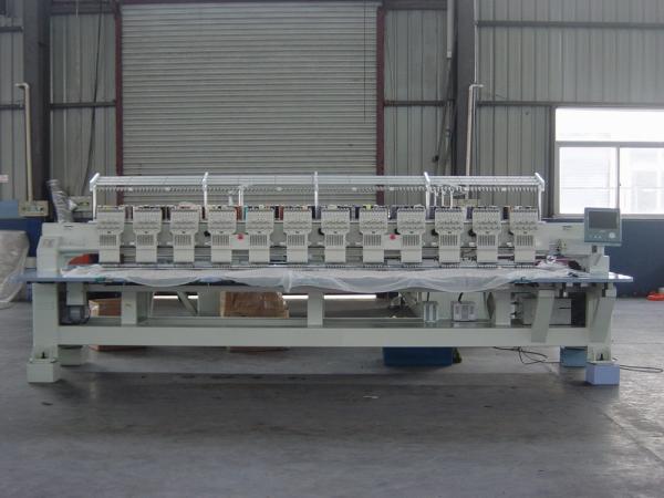 Quality Programmable Embroidery Machine 12 Heads , Flat Knitting Machine With USB Port for sale