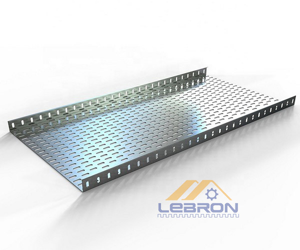 2.0mm Thickness Perforated Cable Tray , HDG Hot Dip Galvanized Cable Tray