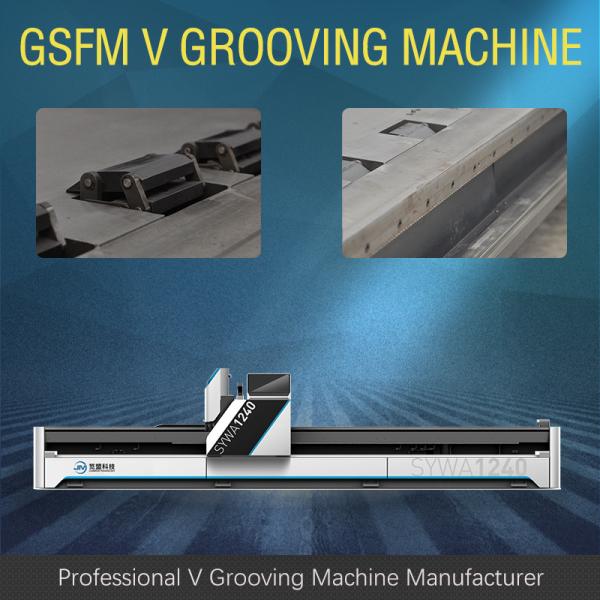 Quality Automatic CNC V Grooving Machine Hydraulic V Groove Machine For Metal for sale