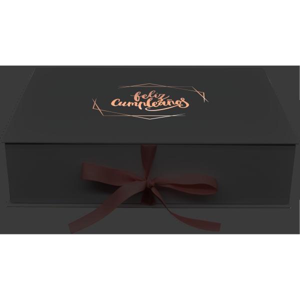 Cardboard CMYK Black Custom Hair Extension Boxes , ODM 5x7 Gift Box