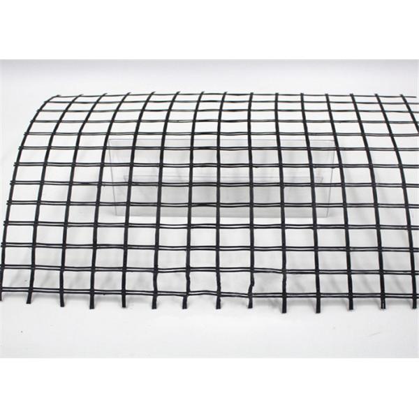 Black Bitumen Coated Geogrid Reinforcement For Roads Industrial Facilities