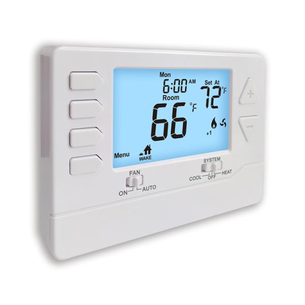 Riseem 2 Heat 2 Cool 24V Programmable Electronic Room Thermostat Temperature Control