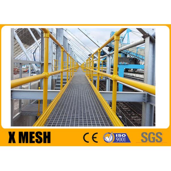 Width 1000mm Serrated Welded Steel Grating Hot Galvanized