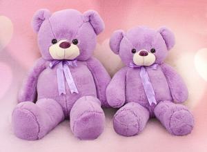 China Fashion Purple Large Teddy Bear Jumbo Stuffed Animal Toys Big Size on sale
