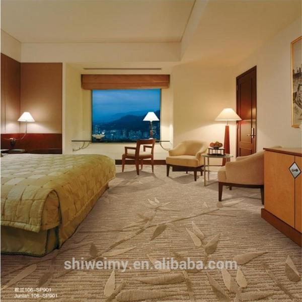 Quality Multi level loop bamboo pattern brown carpet for five star hotel room for sale