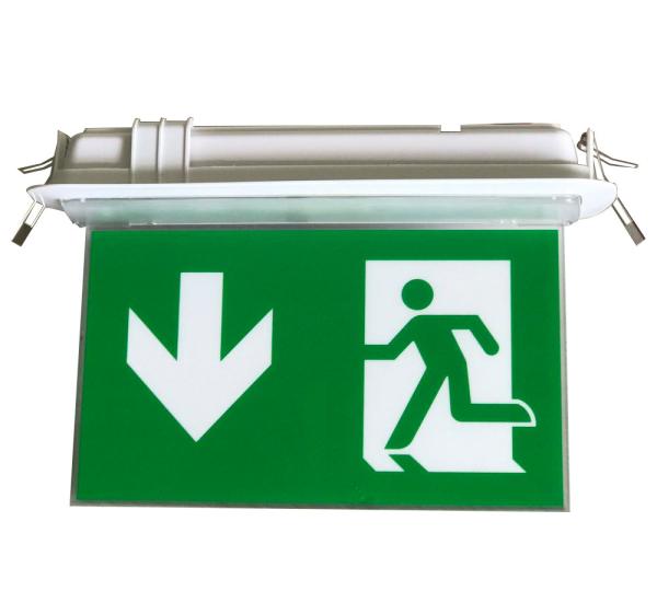 Quality Energy Saving LED Rechargeable Emergency Exit Sign Ni-Cd Battery Emergency Exit Light for sale