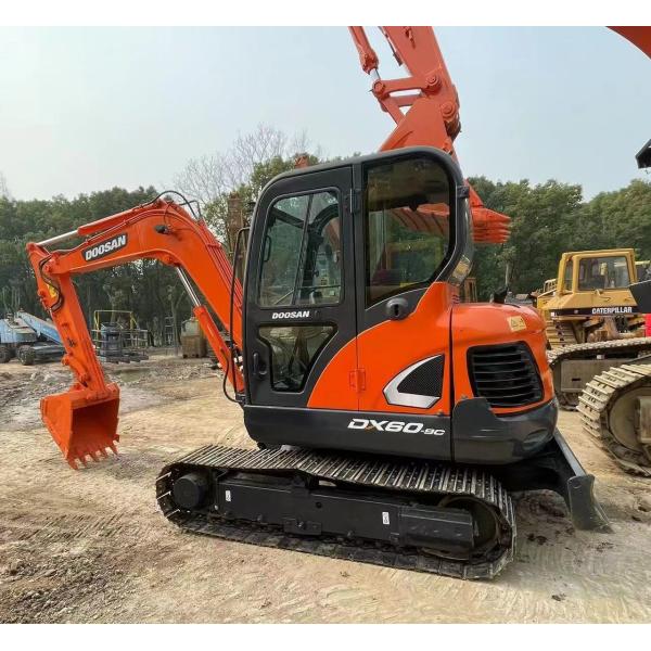 Hot Sale 90% New Korea 6Ton Used DOOSAN DX60-9C Excavator 42.5KW Engine Included Motor Gearbox Kawasaki Poclain Huade Low Price