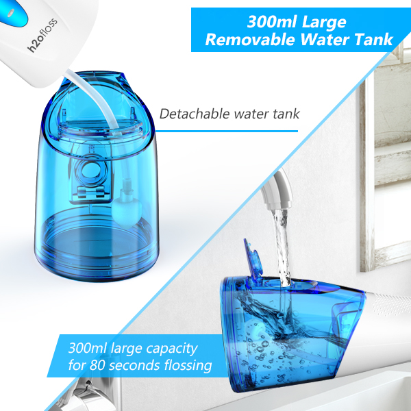 Rechargeable Cordless Water Flosser Hf 9 With 2500mAh Battery