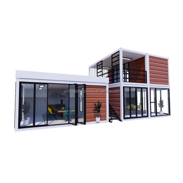 20ft Portable Kiosk Modified Prefab Modular Coffee Shop Shipping Container Bar tiny house 3 bedroom designed for Hotel
